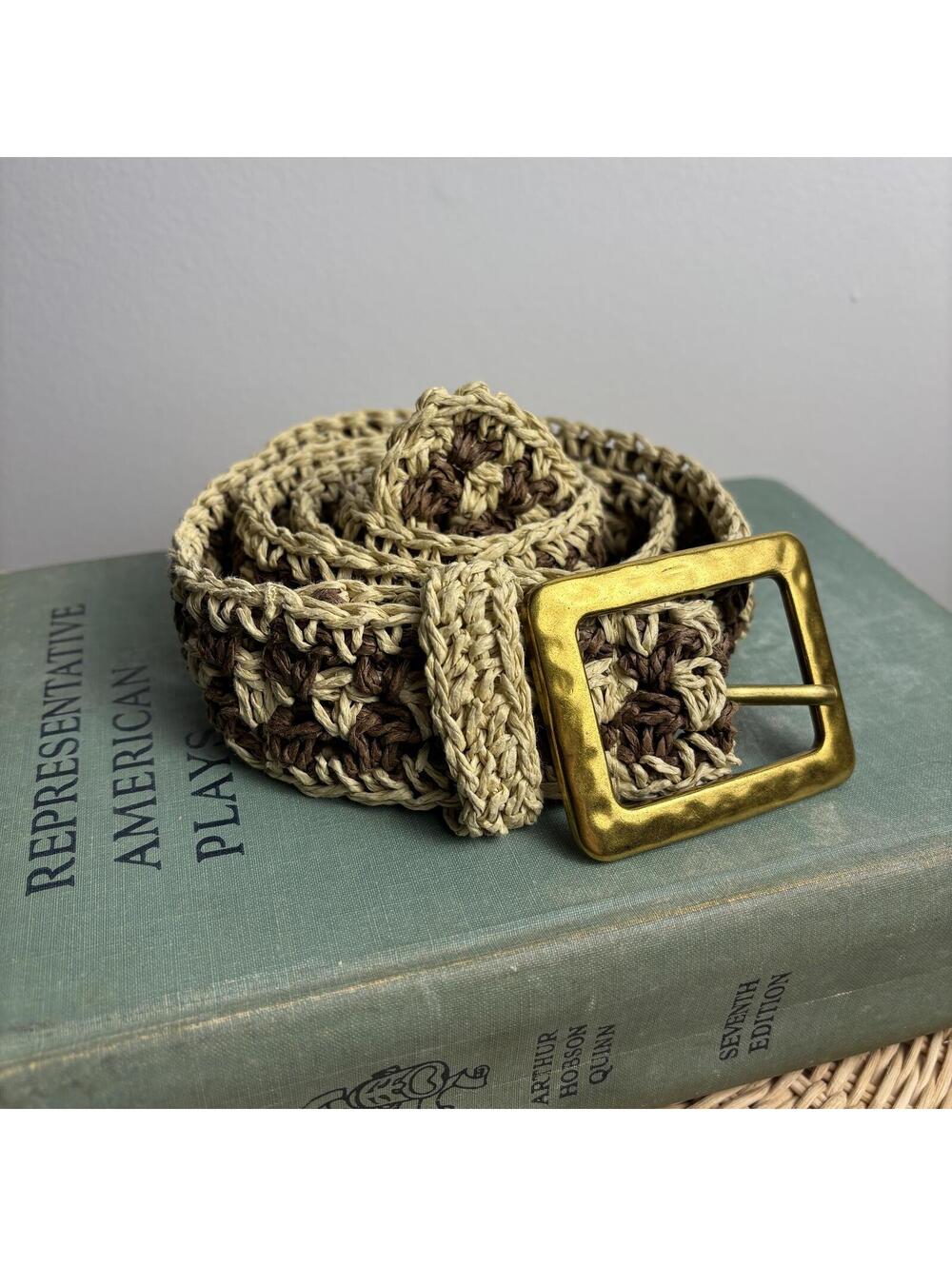 Brown & Tan Braided Belt